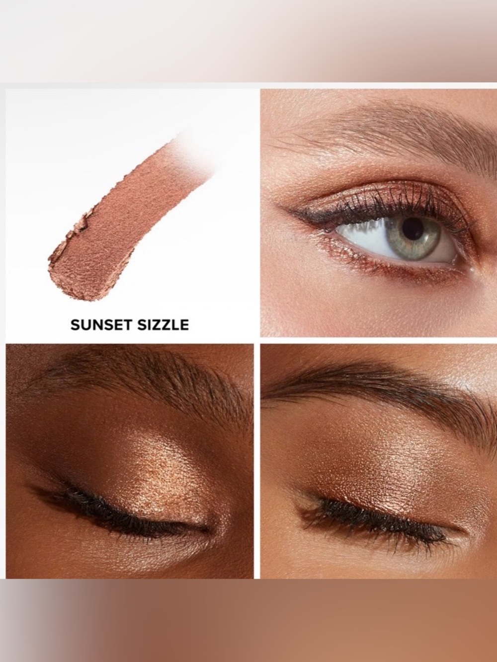 Too Faced Quickie Queen 👑 Eye Shadow Stick in Sunset Sizzle | Bronze Sparkle